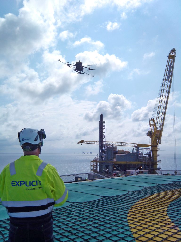 Explicit emissions monitoring drone