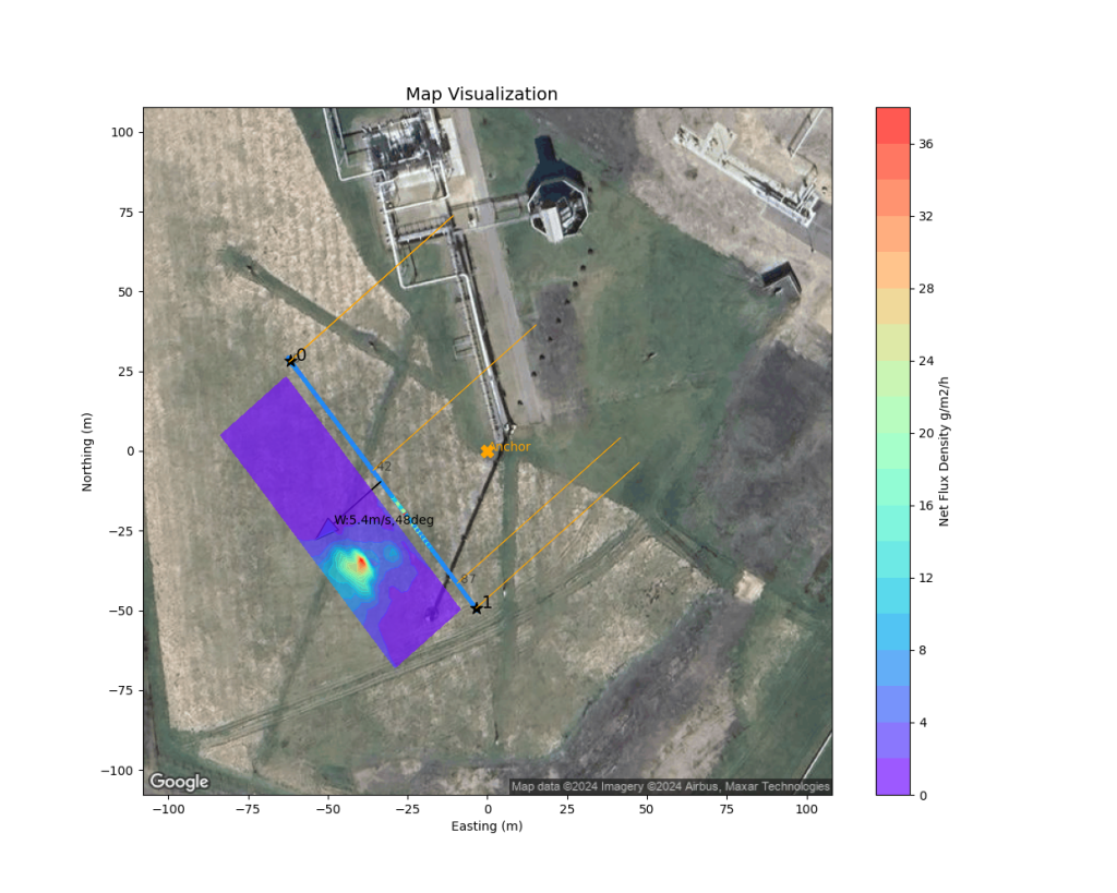 Plot area map result