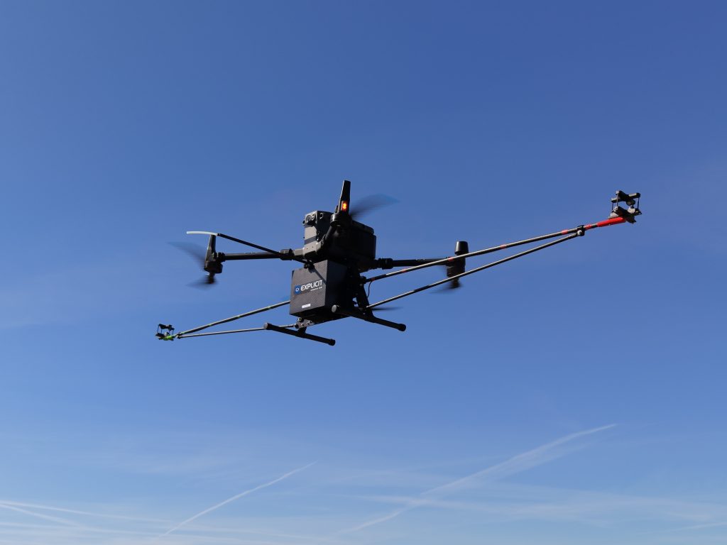 Drone with Explicit's wind sensors