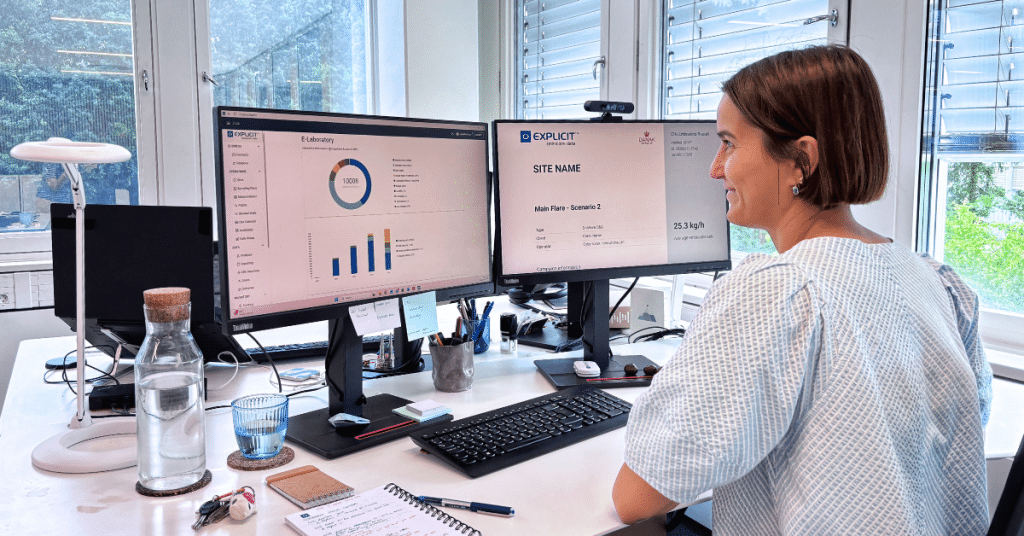 E-Lab Manager quality checking a DFM™ report on the Explicit Emissions Lab platform