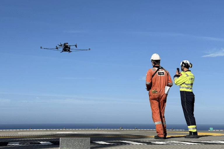 Explicit drone on an offshore platform for DFM™ Method emissions survey